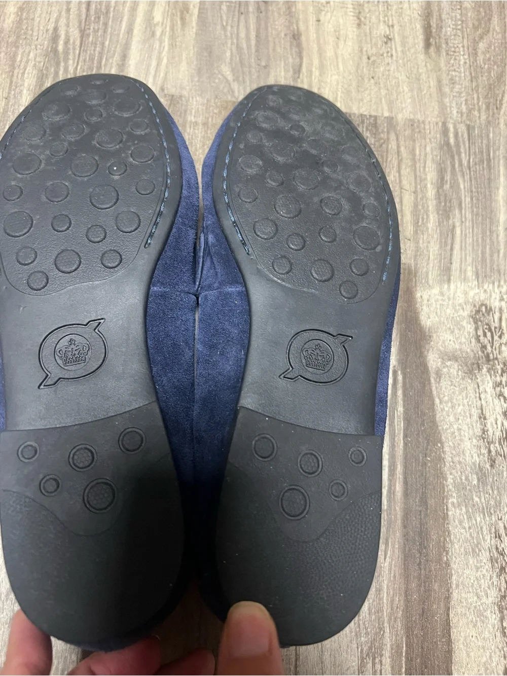 Born Navy Blue Suede Tassel Loafers Women’s Size 8M